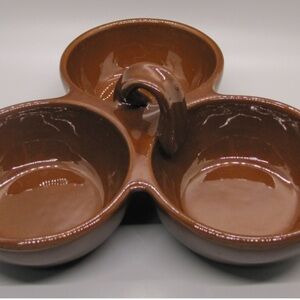 William Sonoma Ceramic Triple Bowl Serving ( 3 available or Bundle & Save